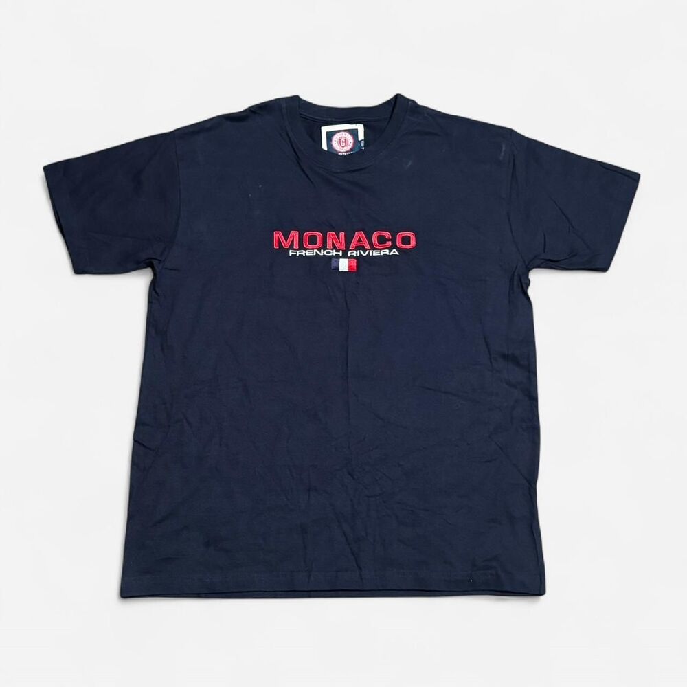 Gazzoil vintage Monaco black XL size T shirt #vintage
